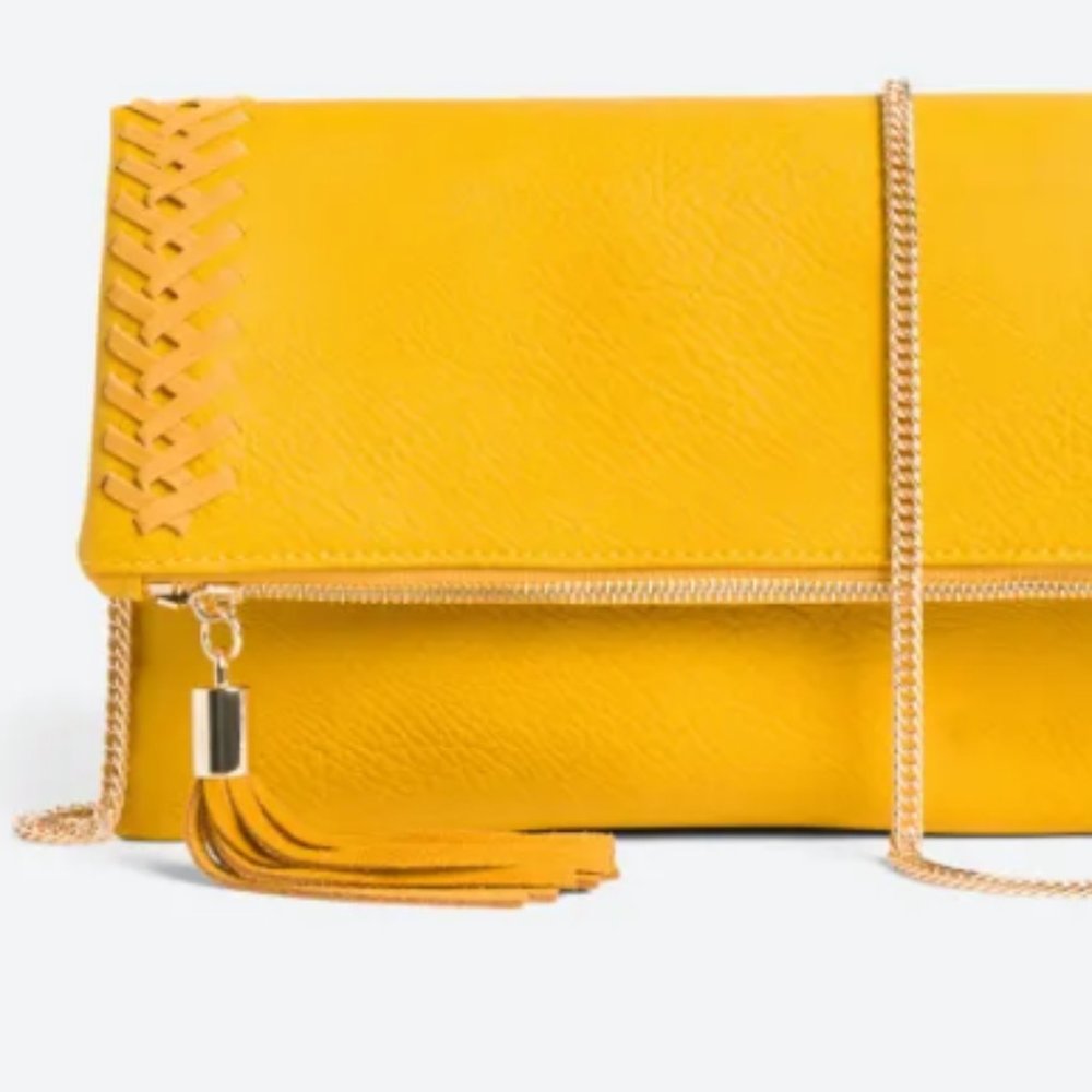 Moda Luxe Palermo Stitch Detail Clutch  - New never used no tags